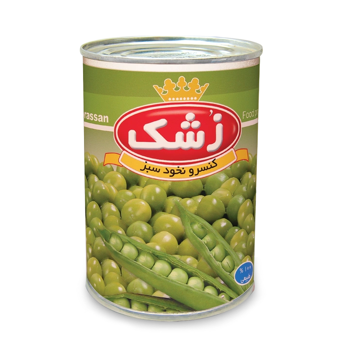 nokhok-sabz_374545598 کنسرو نخود فرنگی زشک(380گرمی،12عددی) - Image 1